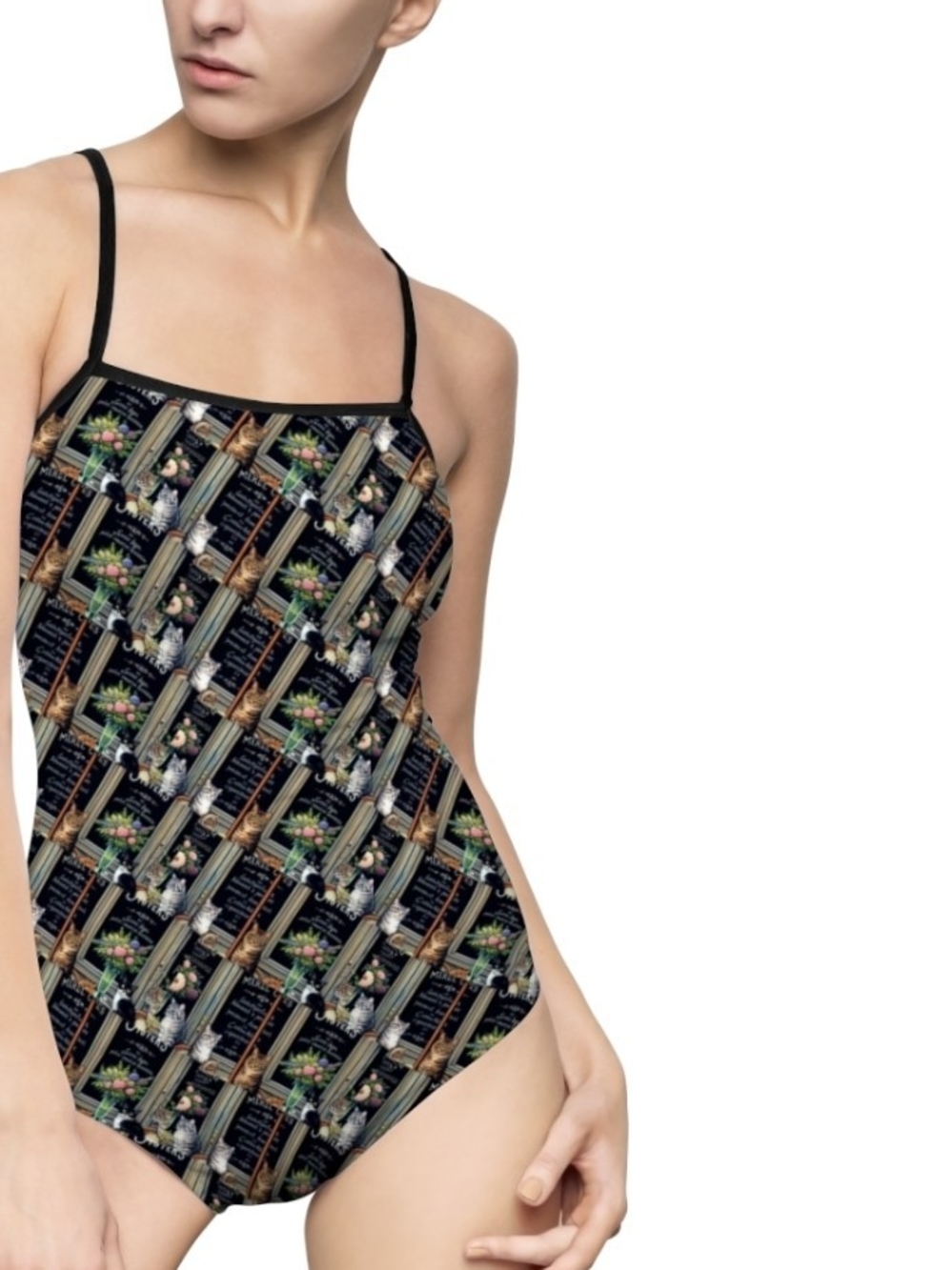 Cat's Cafe' One-Piece Swimsuit